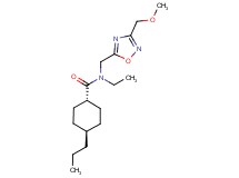 trans-N-ethyl-N-{[3-(methoxymethyl)-1,2,4-oxadiazol-5-yl]methyl}-4-propylcyclohexanecarboxamide