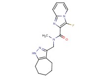 3-fluoro-N-(1,4,5,6,7,8-hexahydrocyclohepta[c]pyrazol-3-ylmethyl)-N-methylimidazo[1,2-a]pyridine-2-carboxamide