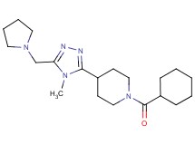 1-(cyclohexylcarbonyl)-4-[4-methyl-5-(pyrrolidin-1-ylmethyl)-4H-1,2,4-triazol-3-yl]piperidine