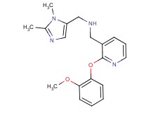 1-(1,2-dimethyl-1H-imidazol-5-yl)-N-{[2-(2-methoxyphenoxy)-3-pyridinyl]methyl}methanamine