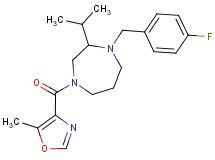 1-(4-fluorobenzyl)-2-isopropyl-4-[(5-methyl-1,3-oxazol-4-yl)carbonyl]-1,4-diazepane