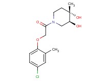 (3S*,4S*)-1-[(4-chloro-2-methylphenoxy)acetyl]-4-methylpiperidine-3,4-diol