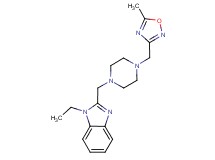 1-ethyl-2-({4-[(5-methyl-1,2,4-oxadiazol-3-yl)methyl]piperazin-1-yl}methyl)-1H-benzimidazole