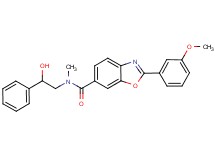 N-(2-hydroxy-2-phenylethyl)-2-(3-methoxyphenyl)-N-methyl-1,3-benzoxazole-6-carboxamide