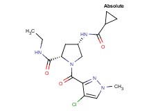 (4S)-1-[(4-chloro-1-methyl-1H-pyrazol-3-yl)carbonyl]-4-[(cyclopropylcarbonyl)amino]-N-ethyl-L-prolinamide