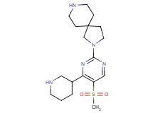 2-[5-(methylsulfonyl)-4-(3-piperidinyl)-2-pyrimidinyl]-2,8-diazaspiro[4.5]decane dihydrochloride