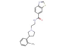 N-{2-[3-(2-methylphenyl)pyrrolidin-1-yl]ethyl}-1,3-benzothiazole-6-carboxamide
