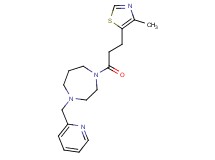 1-[3-(4-methyl-1,3-thiazol-5-yl)propanoyl]-4-(2-pyridinylmethyl)-1,4-diazepane