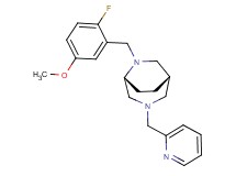 (1S*,5R*)-6-(2-fluoro-5-methoxybenzyl)-3-(2-pyridinylmethyl)-3,6-diazabicyclo[3.2.2]nonane