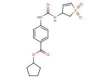 cyclopentyl 4-({[(1,1-dioxido-2,3-dihydro-3-thienyl)amino]carbonyl}amino)benzoate