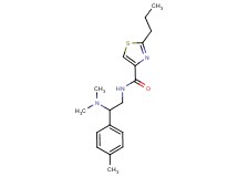 N-[2-(dimethylamino)-2-(4-methylphenyl)ethyl]-2-propyl-1,3-thiazole-4-carboxamide