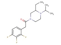 2-ethyl-1-isopropyl-4-[(2,3,4-trifluorophenyl)acetyl]piperazine