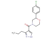 2-(4-chlorophenyl)-4-[(3-propyl-1H-pyrazol-4-yl)carbonyl]morpholine