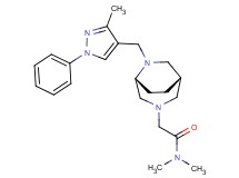 N,N-dimethyl-2-{(1S*,5R*)-6-[(3-methyl-1-phenyl-1H-pyrazol-4-yl)methyl]-3,6-diazabicyclo[3.2.2]non-3-yl}acetamide