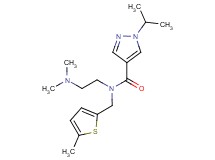 N-[2-(dimethylamino)ethyl]-1-isopropyl-N-[(5-methyl-2-thienyl)methyl]-1H-pyrazole-4-carboxamide