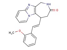5-[(E)-2-(2-methoxyphenyl)vinyl]-1,2,4,5-tetrahydro-3H-pyrido[1',2':1,2]imidazo[4,5-c]azepin-3-one
