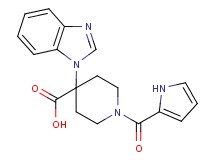 4-(1H-benzimidazol-1-yl)-1-(1H-pyrrol-2-ylcarbonyl)piperidine-4-carboxylic acid