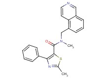 N-(5-isoquinolinylmethyl)-N,2-dimethyl-4-phenyl-1,3-thiazole-5-carboxamide