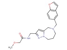 N-{[5-(1-benzofuran-5-ylmethyl)-5,6,7,8-tetrahydro-4H-pyrazolo[1,5-a][1,4]diazepin-2-yl]methyl}-2-methoxyacetamide