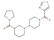 3-(pyrrolidin-1-ylcarbonyl)-1'-(1,3-thiazol-4-ylcarbonyl)-1,4'-bipiperidine