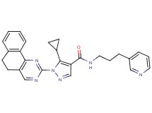 5-cyclopropyl-1-(5,6-dihydrobenzo[h]quinazolin-2-yl)-N-[3-(3-pyridinyl)propyl]-1H-pyrazole-4-carboxamide