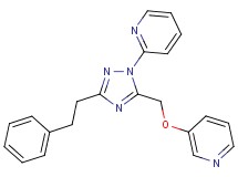 2-{3-(2-phenylethyl)-5-[(pyridin-3-yloxy)methyl]-1H-1,2,4-triazol-1-yl}pyridine