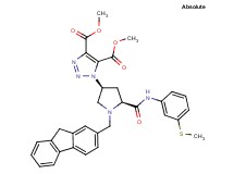 dimethyl 1-[(3S,5S)-1-(9H-fluoren-2-ylmethyl)-5-({[3-(methylthio)phenyl]amino}carbonyl)-3-pyrrolidinyl]-1H-1,2,3-triazole-4,5-dicarboxylate