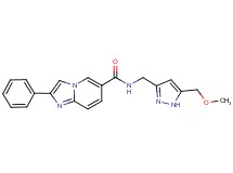N-{[5-(methoxymethyl)-1H-pyrazol-3-yl]methyl}-2-phenylimidazo[1,2-a]pyridine-6-carboxamide