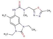 N'-(1,3-diethyl-6-methyl-2-oxo-2,3-dihydro-1H-benzimidazol-5-yl)-N-methyl-N-[(5-methyl-1,3,4-oxadiazol-2-yl)methyl]urea