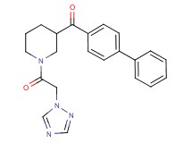 4-biphenylyl[1-(1H-1,2,4-triazol-1-ylacetyl)-3-piperidinyl]methanone
