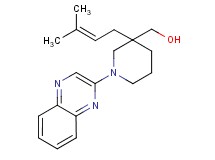 [3-(3-methylbut-2-en-1-yl)-1-quinoxalin-2-ylpiperidin-3-yl]methanol