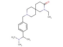 9-{4-[1-(dimethylamino)ethyl]benzyl}-2-ethyl-2,9-diazaspiro[5.5]undecan-3-one