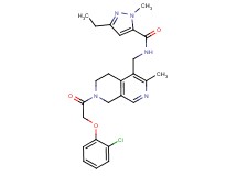 N-({7-[(2-chlorophenoxy)acetyl]-3-methyl-5,6,7,8-tetrahydro-2,7-naphthyridin-4-yl}methyl)-3-ethyl-1-methyl-1H-pyrazole-5-carboxamide