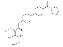 1'-(2,4-dimethoxy-3-methylbenzyl)-4-(1-pyrrolidinylcarbonyl)-1,4'-bipiperidine