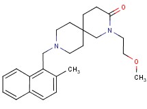 2-(2-methoxyethyl)-9-[(2-methyl-1-naphthyl)methyl]-2,9-diazaspiro[5.5]undecan-3-one