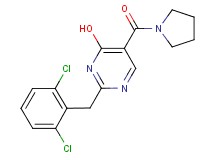2-(2,6-dichlorobenzyl)-5-(pyrrolidin-1-ylcarbonyl)pyrimidin-4-ol