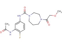N-[3-(acetylamino)-4-fluorophenyl]-4-(methoxyacetyl)-1,4-diazepane-1-carboxamide