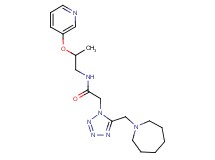 2-[5-(1-azepanylmethyl)-1H-tetrazol-1-yl]-N-[2-(3-pyridinyloxy)propyl]acetamide