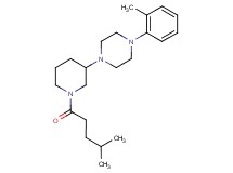 1-[1-(4-methylpentanoyl)-3-piperidinyl]-4-(2-methylphenyl)piperazine