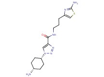 1-(cis-4-aminocyclohexyl)-N-[3-(2-amino-1,3-thiazol-4-yl)propyl]-1H-1,2,3-triazole-4-carboxamide