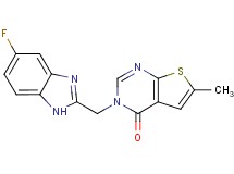 3-[(5-fluoro-1H-benzimidazol-2-yl)methyl]-6-methylthieno[2,3-d]pyrimidin-4(3H)-one