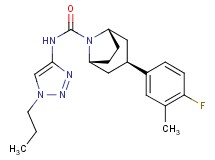 (3-endo)-3-(4-fluoro-3-methylphenyl)-N-(1-propyl-1H-1,2,3-triazol-4-yl)-8-azabicyclo[3.2.1]octane-8-carboxamide