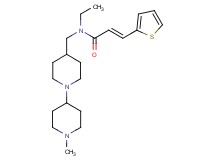 (2E)-N-ethyl-N-[(1'-methyl-1,4'-bipiperidin-4-yl)methyl]-3-(2-thienyl)acrylamide