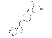 methyl 5-(pyrazolo[1,5-a]pyrimidin-3-ylmethyl)-4,5,6,7-tetrahydropyrazolo[1,5-a]pyrazine-2-carboxylate