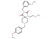 3-(3-methoxybenzyl)-8-(4-methoxybenzyl)-1-(2-methoxyethyl)-1,3,8-triazaspiro[4.5]decane-2,4-dione