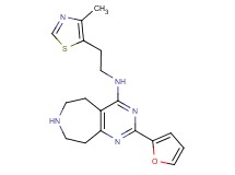 2-(2-furyl)-N-[2-(4-methyl-1,3-thiazol-5-yl)ethyl]-6,7,8,9-tetrahydro-5H-pyrimido[4,5-d]azepin-4-amine dihydrochloride