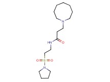3-azocan-1-yl-N-[2-(pyrrolidin-1-ylsulfonyl)ethyl]propanamide