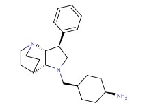 (cis-4-{[(2R*,3S*,6R*)-3-phenyl-1,5-diazatricyclo[5.2.2.0~2,6~]undec-5-yl]methyl}cyclohexyl)amine