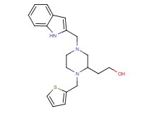 2-[4-(1H-indol-2-ylmethyl)-1-(2-thienylmethyl)-2-piperazinyl]ethanol