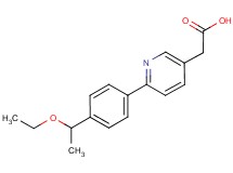 {6-[4-(1-ethoxyethyl)phenyl]pyridin-3-yl}acetic acid